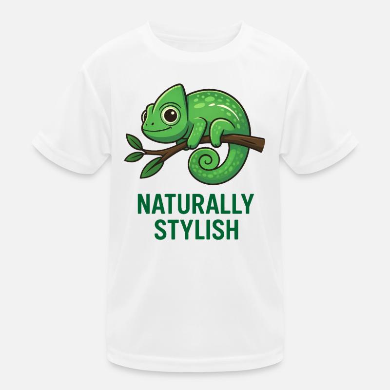 Stylish Chameleon Kids Functional T-Shirt