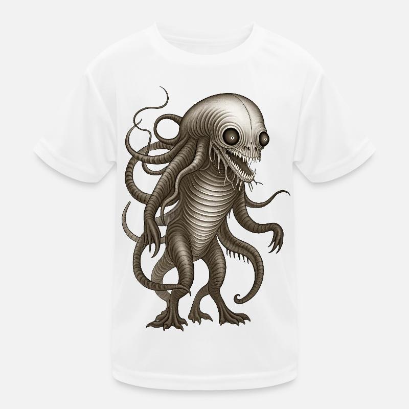 BUG #3 – dunkle Hölle - Kinder Funktions-T-Shirt - Weiß