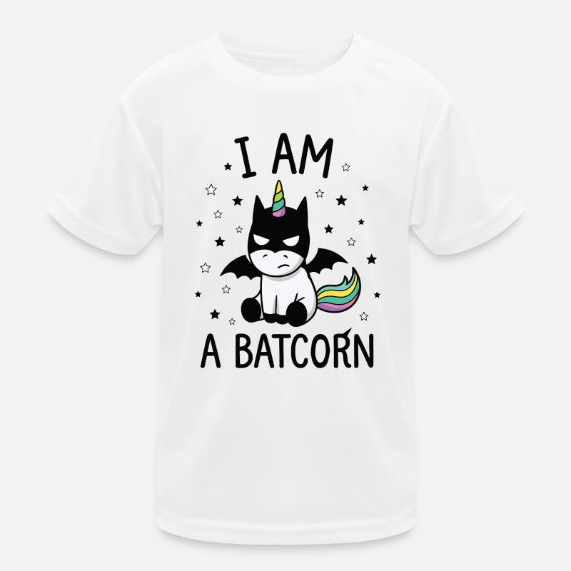 I AM A BATCORN – Einhorn Superheld Kinder Funktions-T-Shirt