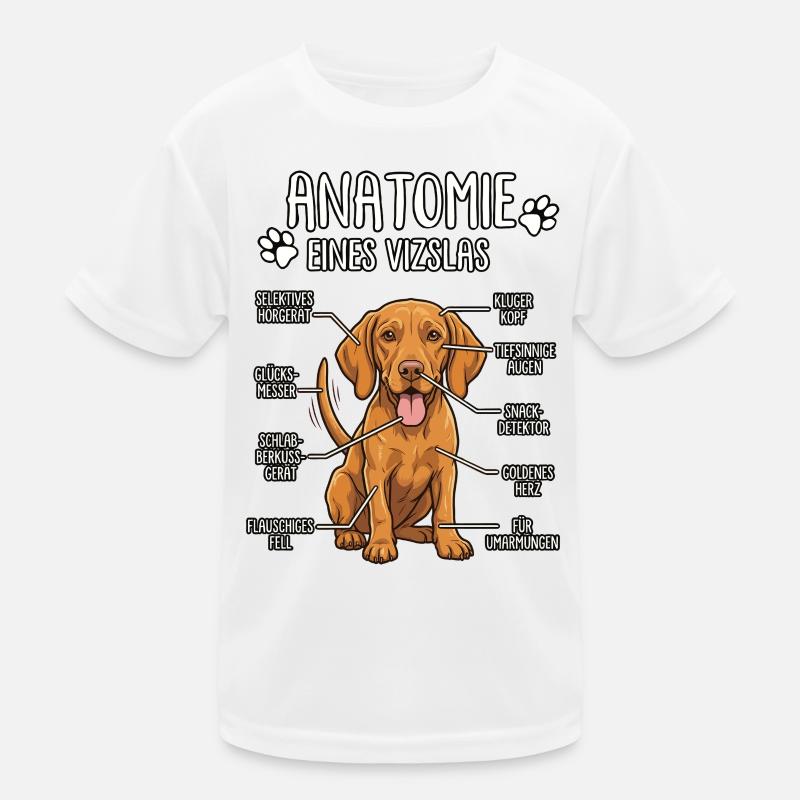 Vizsla : La Véritable Anatomie T-shirt sport Enfant