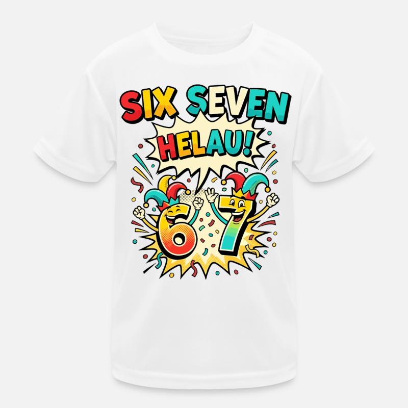 67 Six Seven Meme Costume Carnaval Drôle T-shirt sport Enfant