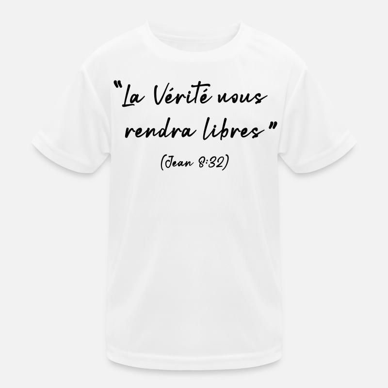 Die Wahrheit wird dich befreien, Johannes 8,32 Kinder Funktions-T-Shirt