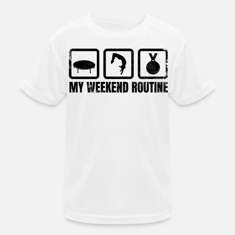 Fun Trampoline Weekend Kids Functional T-Shirt