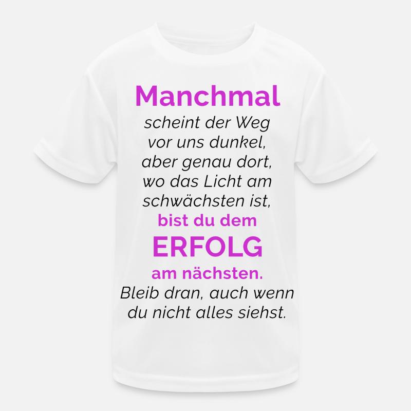 DIRE ☆ MOTIVATION ☆ SUCCÈS T-shirt sport Enfant