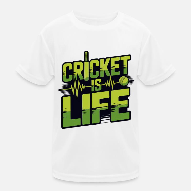 Funny Cricket Saying Vintage Cricket Game Kids Functional T-Shirt