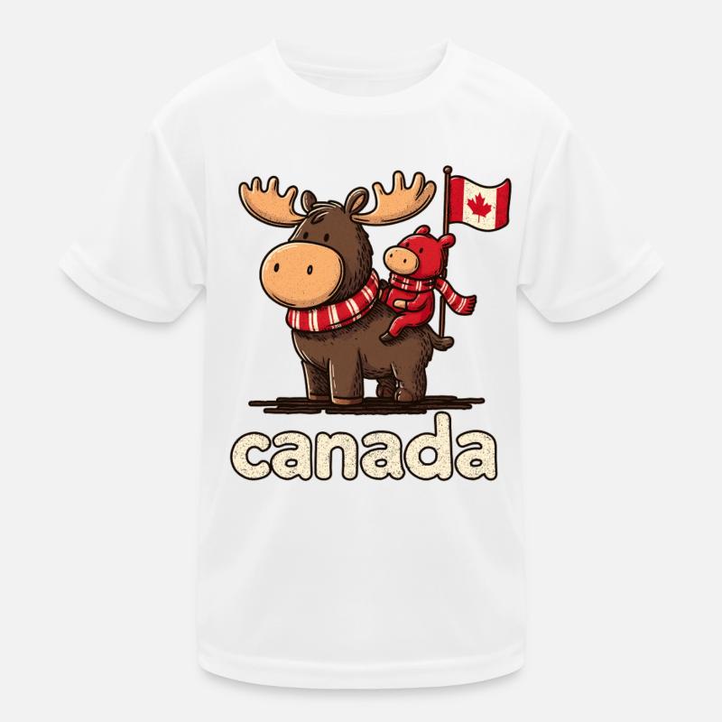 Canada mosses with a small companion Kids Functional T-Shirt