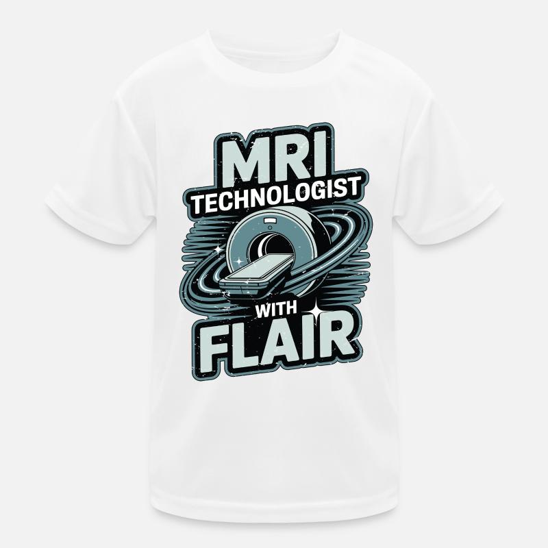 MRI Technologist With Flair MRI Imaging Rad Tech Kinder Funktions-T-Shirt