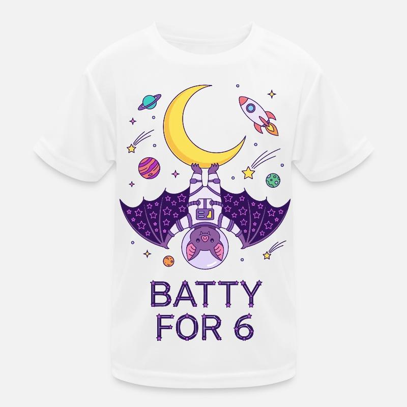 Batty For 6 Bat Kids Functional T-Shirt