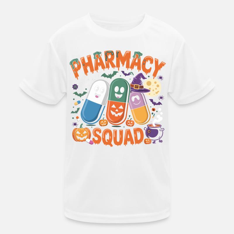 Pharma Halloween Squad Kinder Funktions-T-Shirt