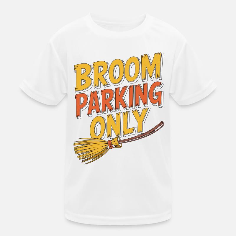 Witchcraft Broom Parking Only Wicca Sorcery Kids Functional T-Shirt