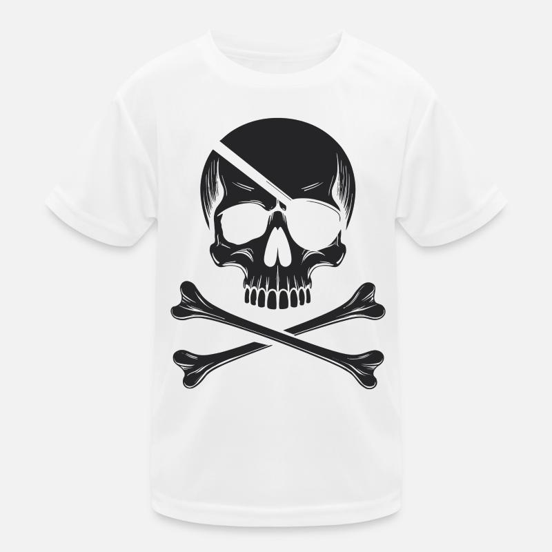 Le classique Jolly Roger Pirate Scream T-shirt sport Enfant