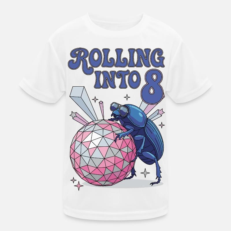 Rolling Into 8 Disco-Mistkäfer T-shirt sport Enfant