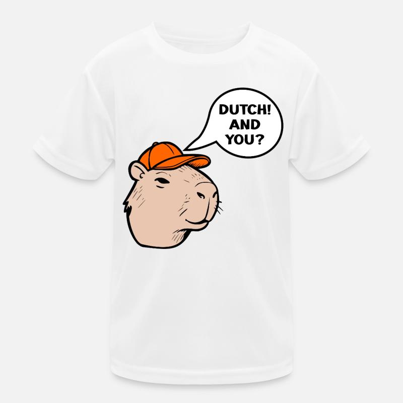 Dutch Capybara Kids Functional T-Shirt