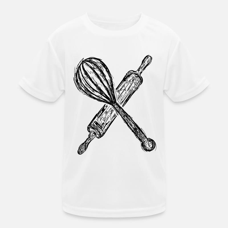 Rolling pin and hand mixer Kids Functional T-Shirt
