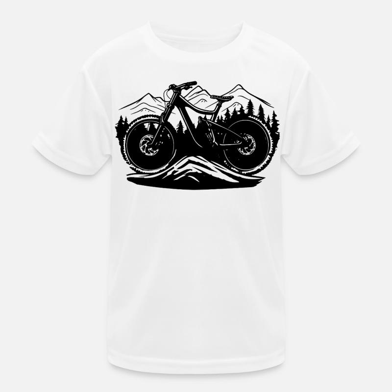 Mountainbiken Kinder Funktions-T-Shirt