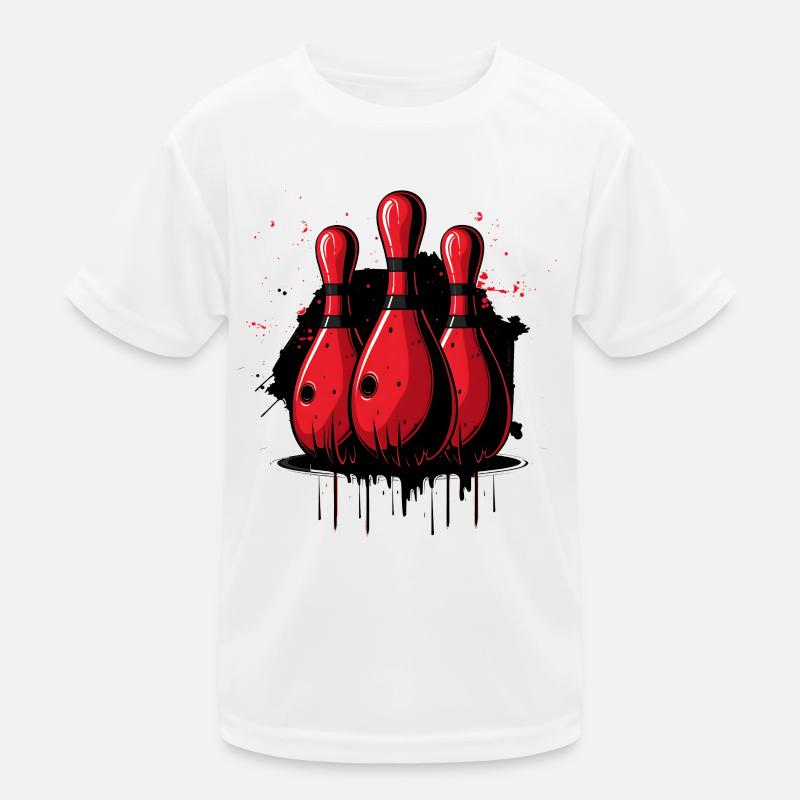 Bowling Pins Kids Functional T-Shirt