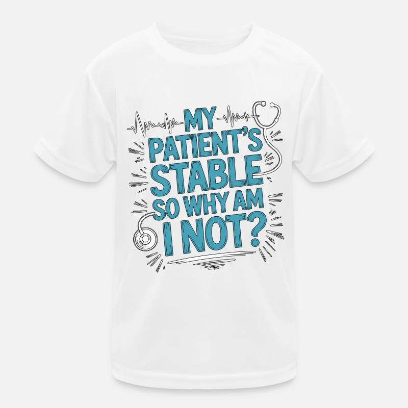 Infirmière en soins intensifs Infirmière stable en soins aigus de mon patient T-shirt sport Enfant