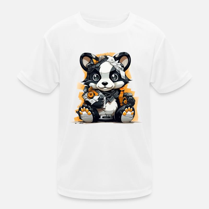 Panda Robo avec outils de construction T-shirt sport Enfant