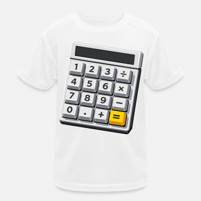 Karneval Kostüm Taschenrechner Mathe Lehrer  Kinder Funktions-T-Shirt