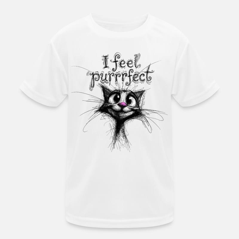 Je me sens parfaite – chat mignon T-shirt sport Enfant