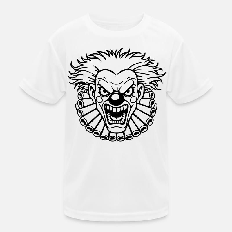 Böser Clown Kinder Funktions-T-Shirt