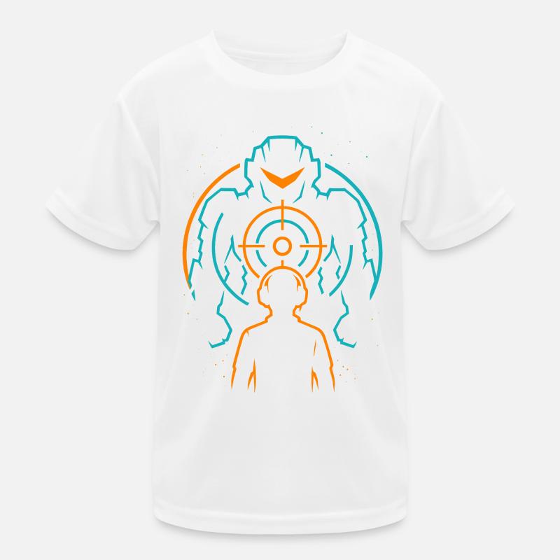 Gamer Mecha, Gaming Sight Kids Functional T-Shirt