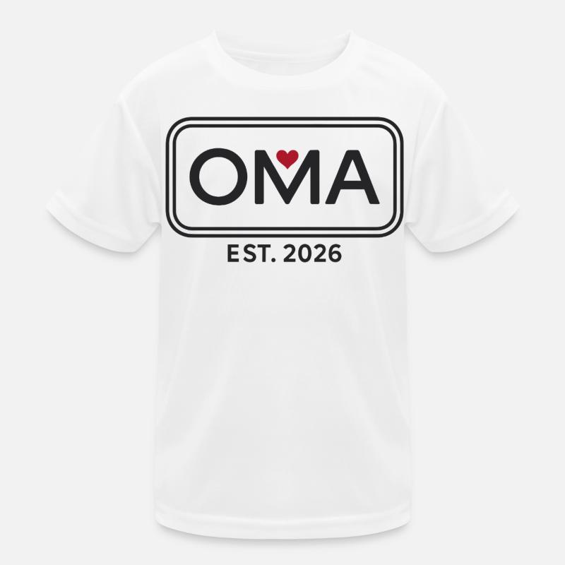 OMA EST. 2026 Stolze Großmutter Ankündigung Kinder Funktions-T-Shirt