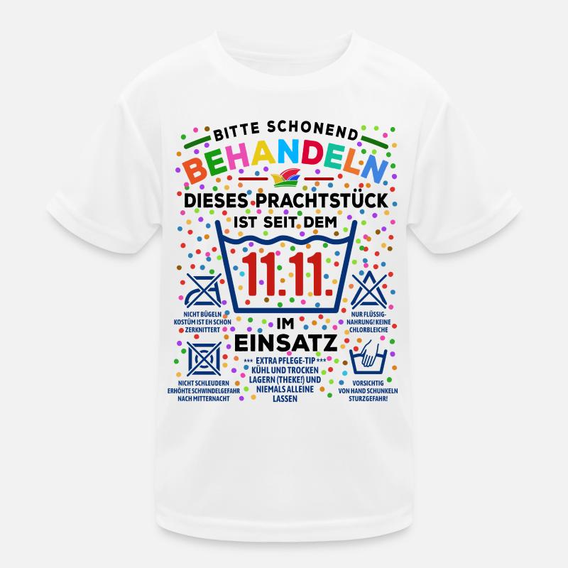 seit 11.11. im Einsatz | Karneval Kostüm Kinder Funktions-T-Shirt