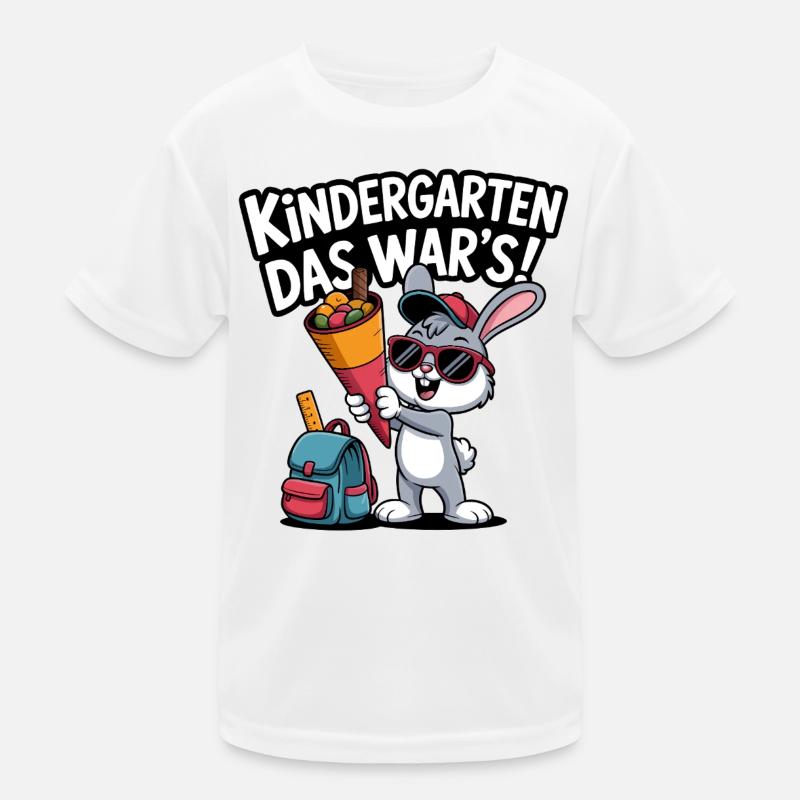 Kindergarten That's it Bunny - Kids Functional T-Shirt - white