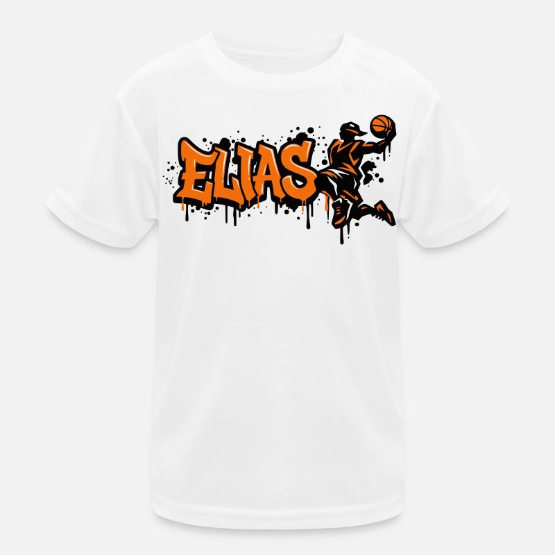 Elias Graffiti Dunk Kids Functional T-Shirt