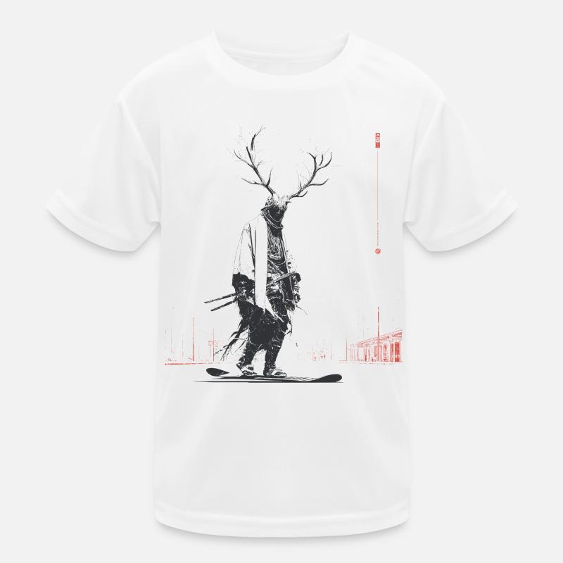 Forest spirit with antler tree Kids Functional T-Shirt