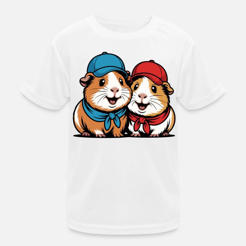 Amis cochons d’Inde mignons – Motif drôle d’animal T-shirt sport Enfant