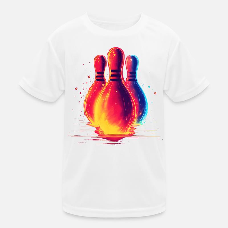 Retro Bowling Kinder Funktions-T-Shirt