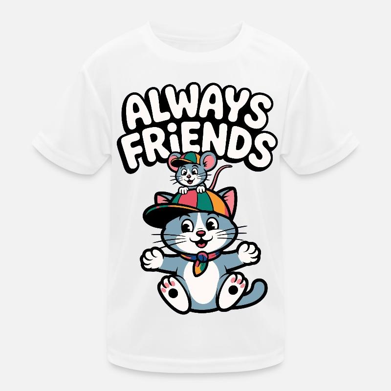 Toujours amis du chat et de la souris T-shirt sport Enfant