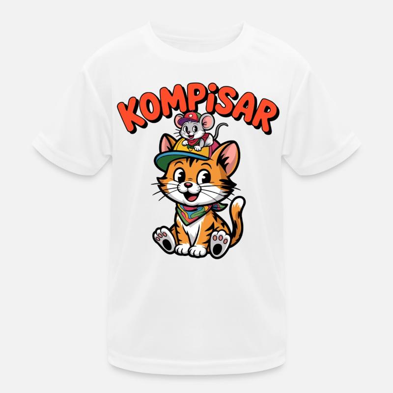 Amis et amis pour toujours – Chat et souris mignons T-shirt sport Enfant