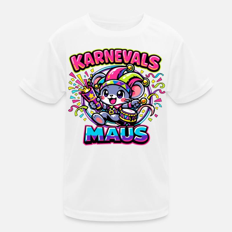 Karnevalsmaus Karneval Kostüm Kinder Funktions-T-Shirt