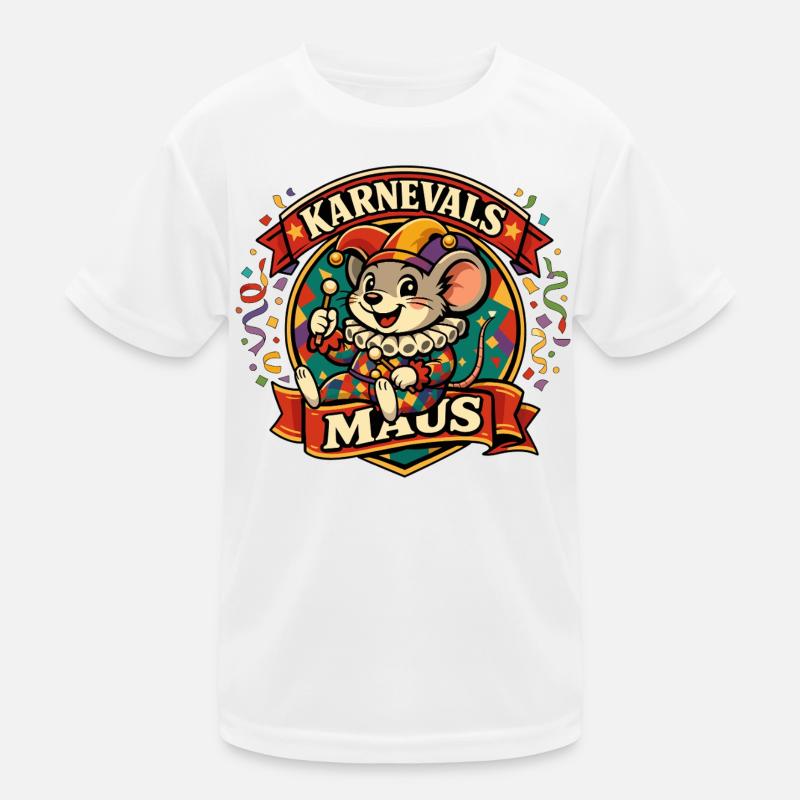 Karnevalsmaus Last Minute Kostüm Kinder Funktions-T-Shirt