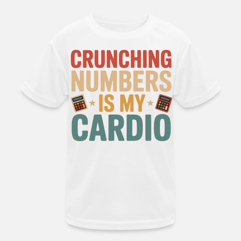 Number Nerd Cardio Humor Kids Functional T-Shirt