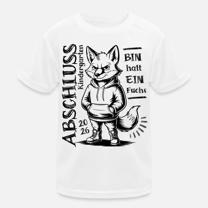 Abschluss 2026 Kindergarten - Bin halt ein Fuchs Kinder Funktions-T-Shirt