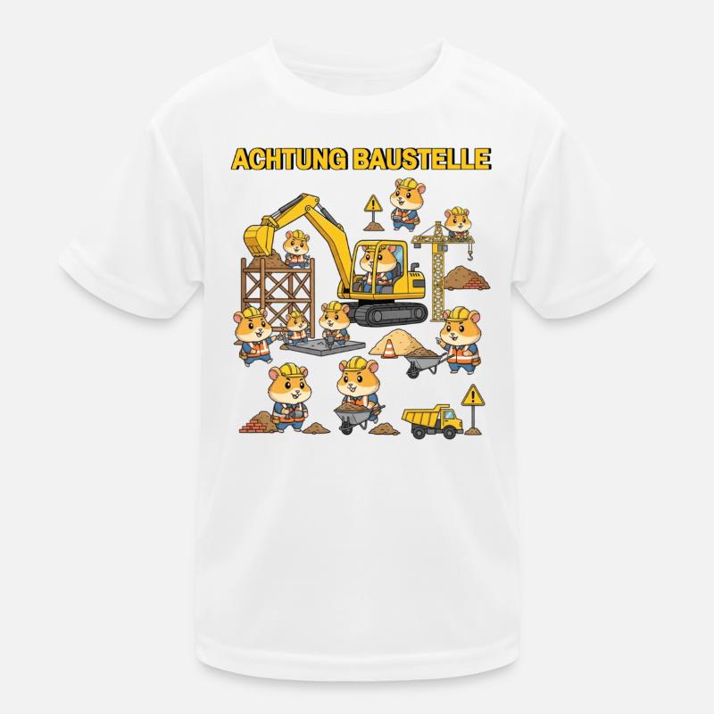 Chantier de construction de hamsters T-shirt sport Enfant