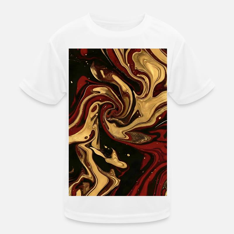 Abstrakt Deutschland Fluid Art Teil 2. Kinder Funktions-T-Shirt