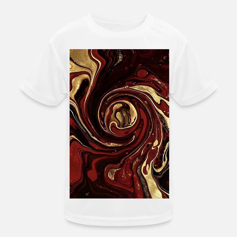 Abstract Germany Fluid Art Part 1. Kids Functional T-Shirt