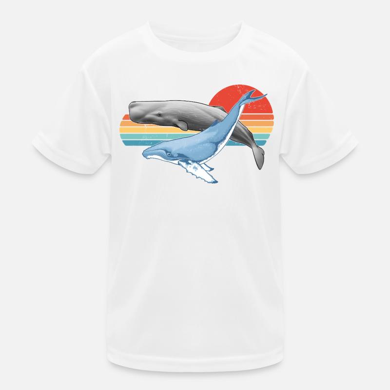 Cachalot et baleine à bosse T-shirt sport Enfant