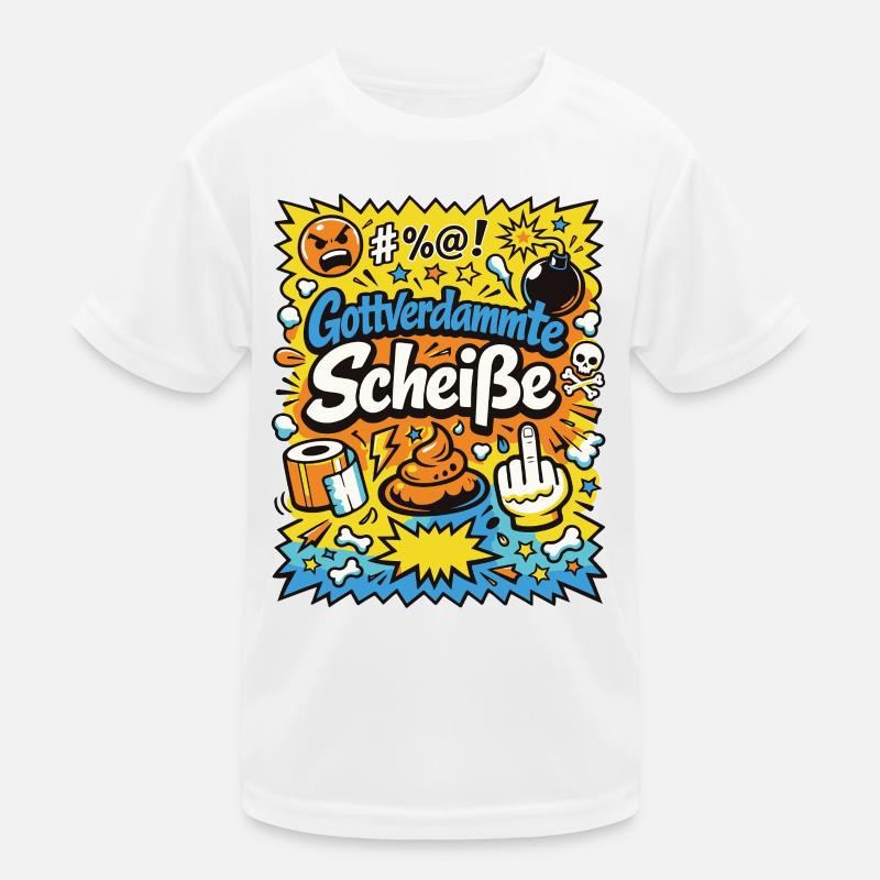 Gottverdammte Scheiße! Comic-Explosion Kinder Funktions-T-Shirt