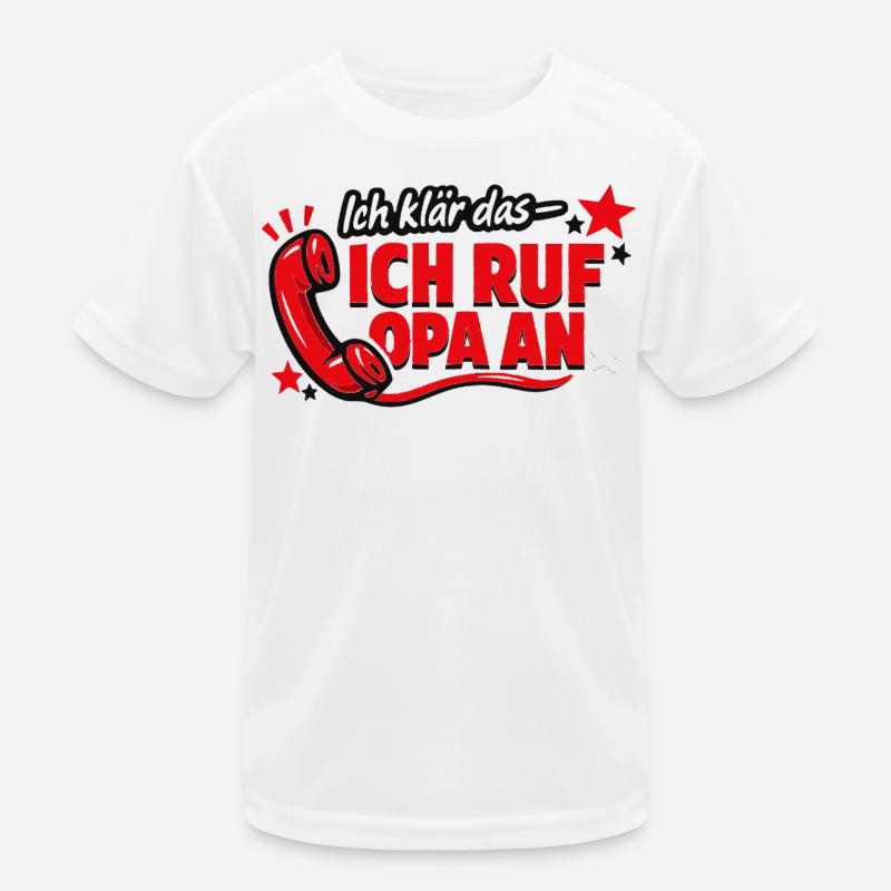 Roter Telefon Spruch Design Kinder Funktions-T-Shirt