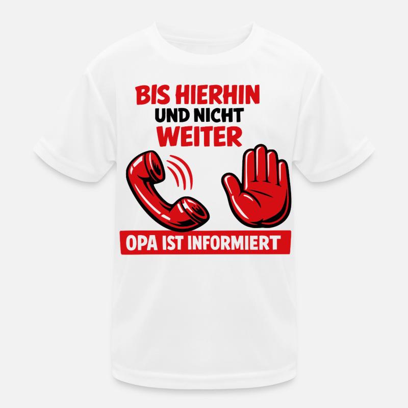 Up to this point and beyond: Grandpa informs Kids Functional T-Shirt