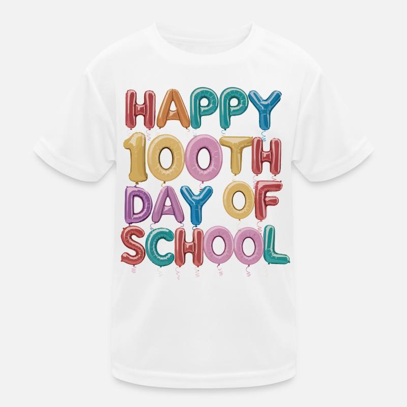 Conception de ballons du centième jour d’école T-shirt sport Enfant