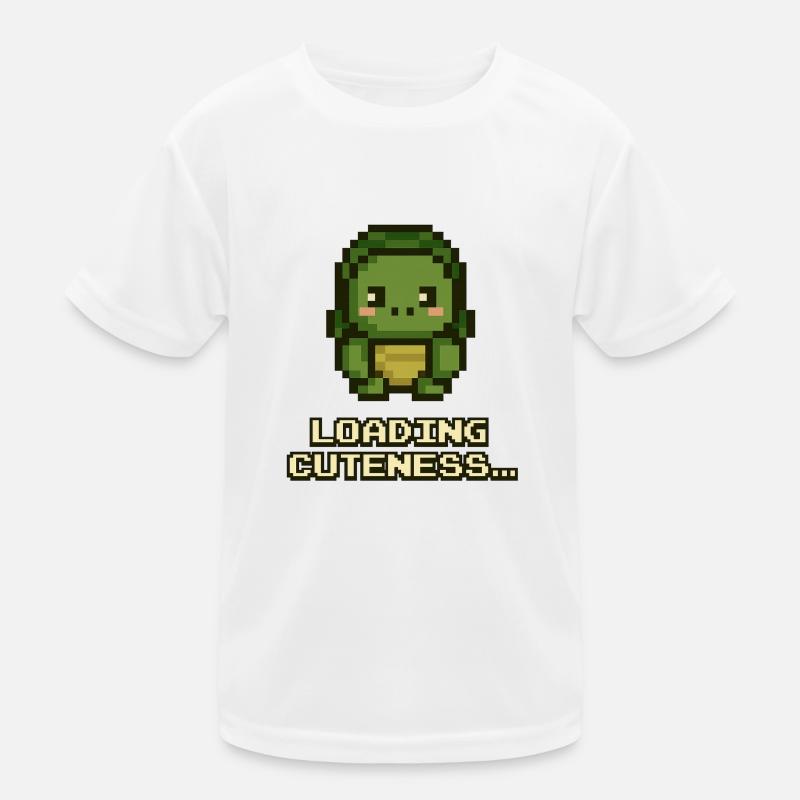 Lade Niedliches Dino-Pixel Kinder Funktions-T-Shirt