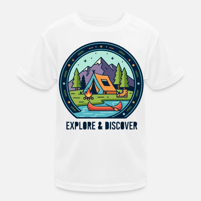 Découvrir le camping et la montagne T-shirt sport Enfant