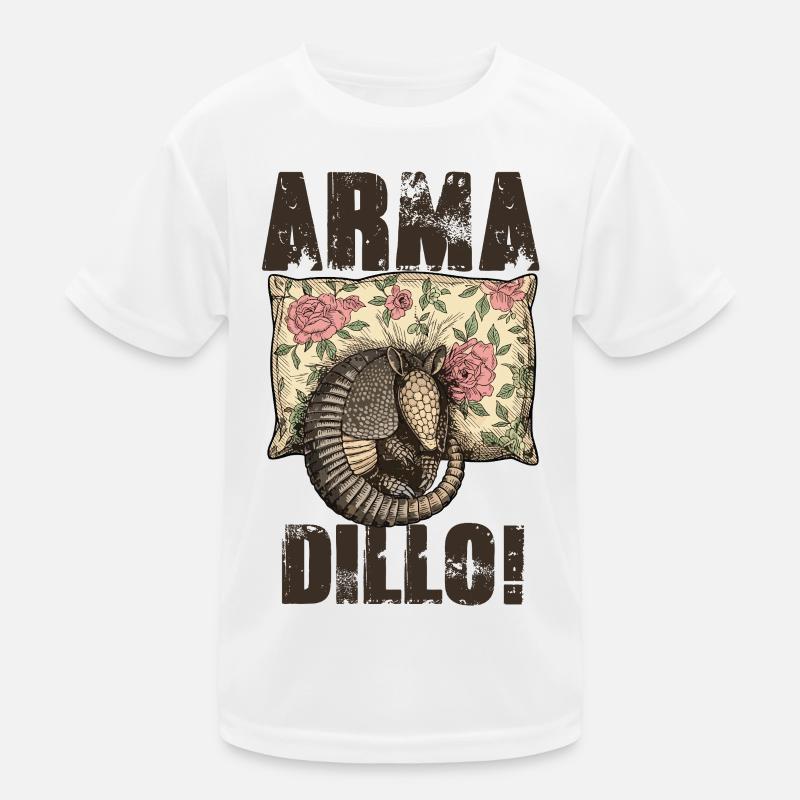 Armadillo Armadillo Vintage Ornate Armadillo Kids Functional T-Shirt